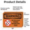 Signmission No Cellular Phones Beyond This Point, 10 in W x Rectangle, Vinyl Decal OS-2PACK-WS-D-710-L-12697 - alternate 6